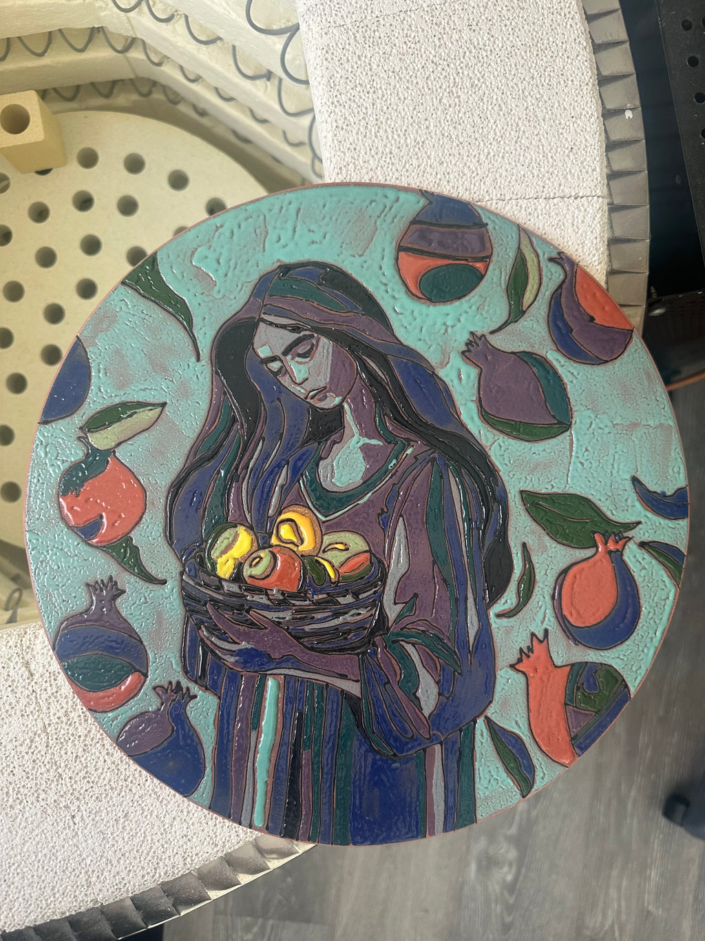 The blue girl